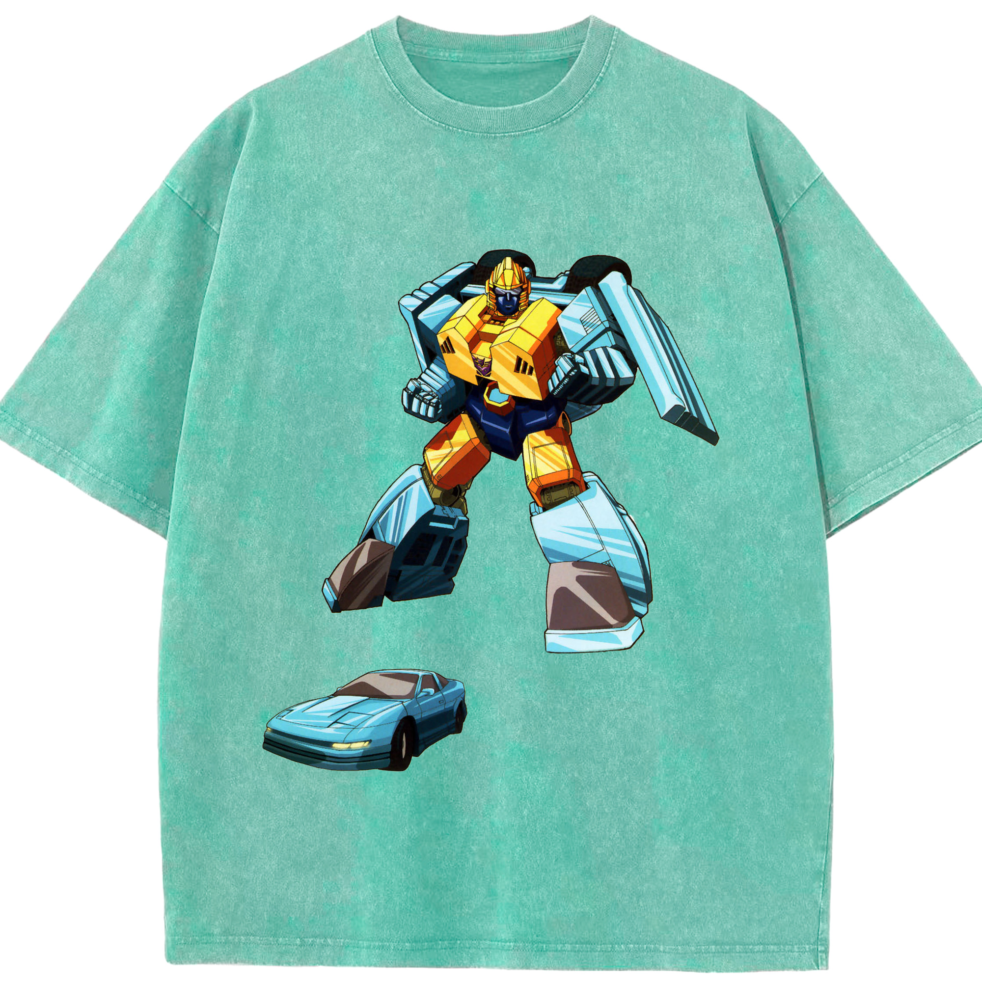 （画像用）  綿100% ヴィンテージ風 半袖Tシャツ（フロントプリント）